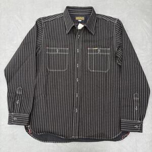 NEW Iron Heart IHSH-266-BLK 12oz Wabash Work Shirt Black XXL 2XL NWT Japan